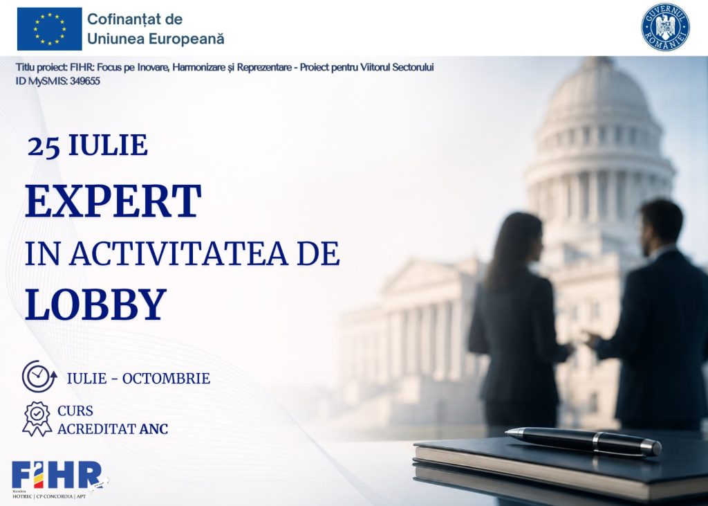 Curs Expert în activitatea de lobby – PEO 349655