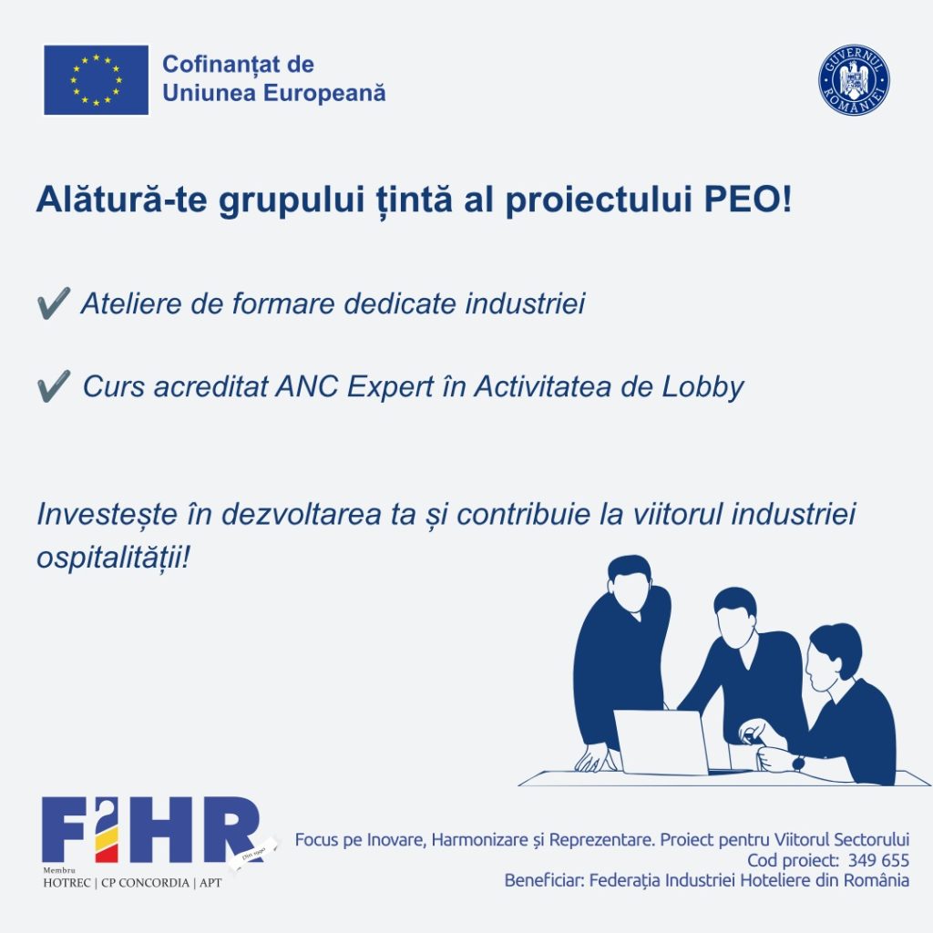Înscrieri în grupul țintă al proiectului PEO-FIHR