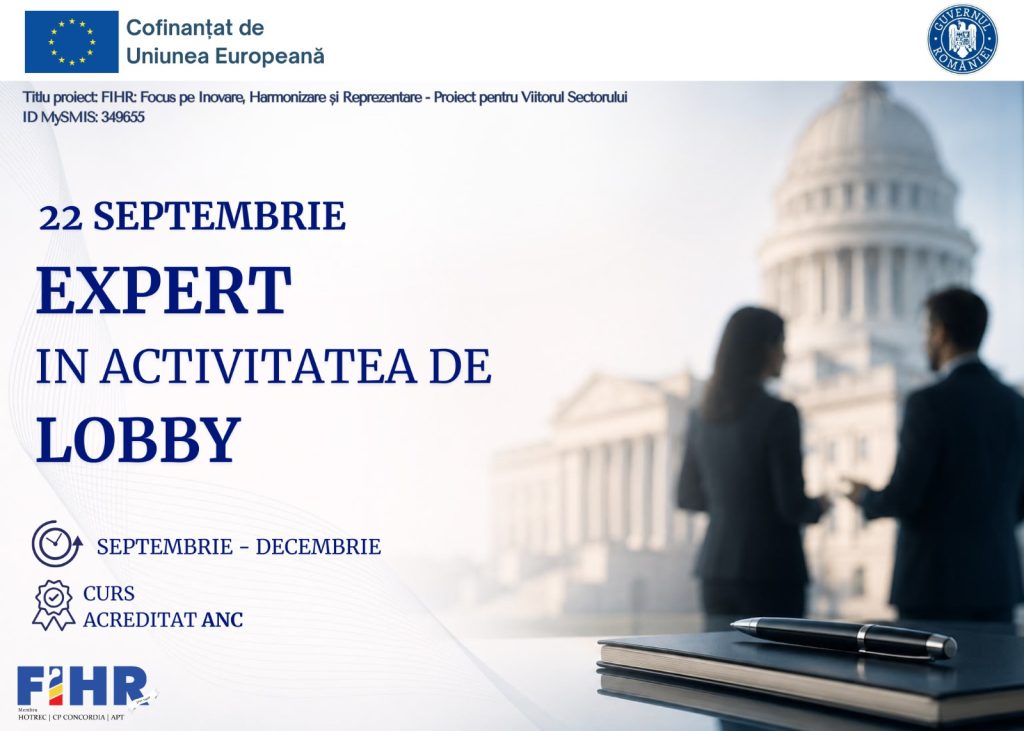 Curs Expert în activitatea de lobby – PEO 349655 -Seria 2